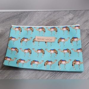 BROOKE Wright‎ camel print pouch new!